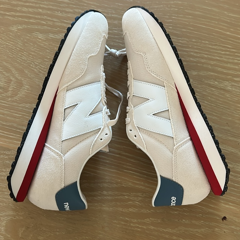 New Balance 237 Men's Shoes Beige-White Ms237-Vj, Size 10.5